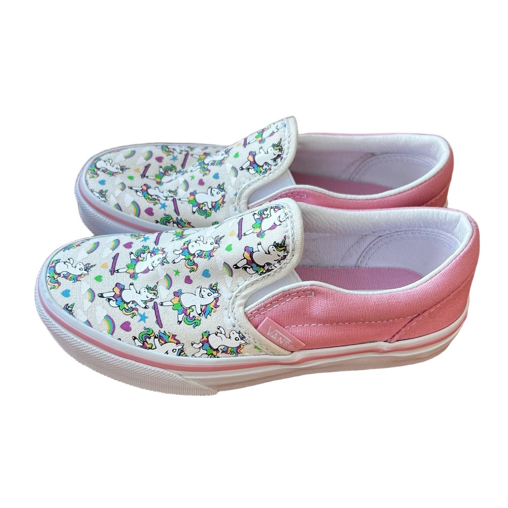 Vans NEW Kids Classic Slip On Dancing Unicorn Shoe Size 13 #B1879A - Picture 4 of 10